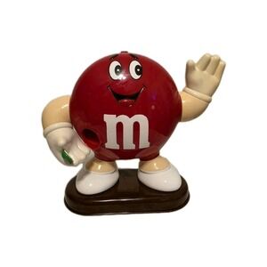 Vintage M & M Candy Dispenser 1991 Red Vintage Collectible